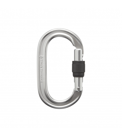 Black Diamond Oval Keylock Screwgate Carabiner One Size