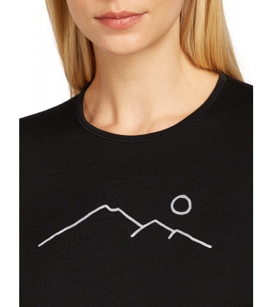 Icebreaker Women's Merino 200 Oasis LS Crewe Rainer Ridge