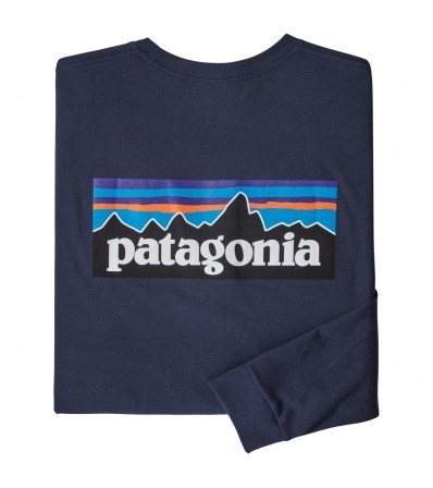 Bluse Patagonia Long-Sleeved P-6 Logo Responsibili-Tee M's