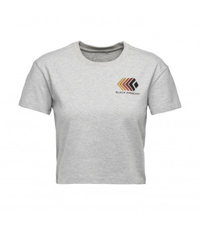 Black Diamond Faded Crop SS Tee W's