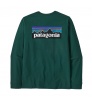 Bluse Patagonia Long-Sleeved P-6 Logo Responsibili-Tee M's