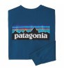 Bluse Patagonia Long-Sleeved P-6 Logo Responsibili-Tee M's